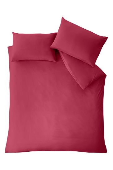 Catherine Lansfield Hot Pink So Soft Easy Iron Duvet Cover Set