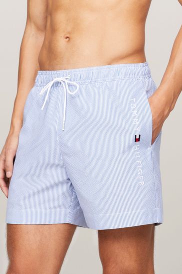 White tommy hilfiger swim shorts on sale