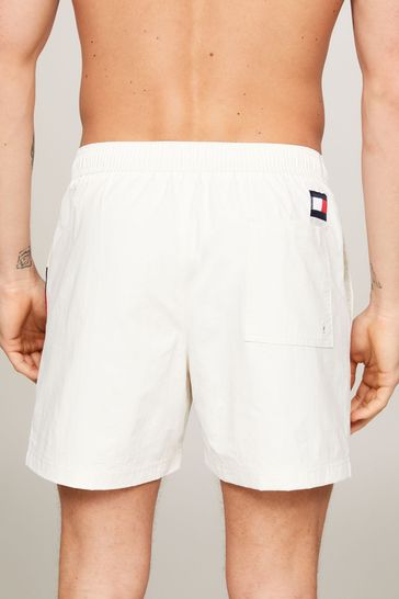 White tommy hilfiger swim trunks shop