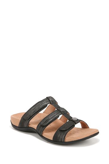 Vionic Amber Pearl Wide Fit Slide Sandals