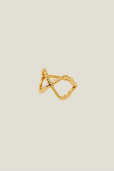 Buy Accessorize 14ct Gold Plated Mosaic Ring from Next Sweden