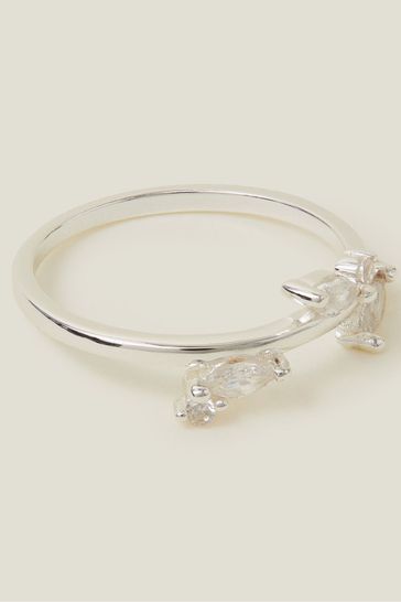 Accessorize Sterling Silver Plated Vine Ring