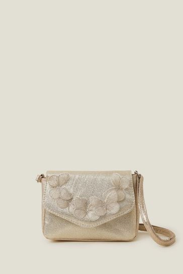 Angels By Accessorize Girls Gold Butterfly Bag
