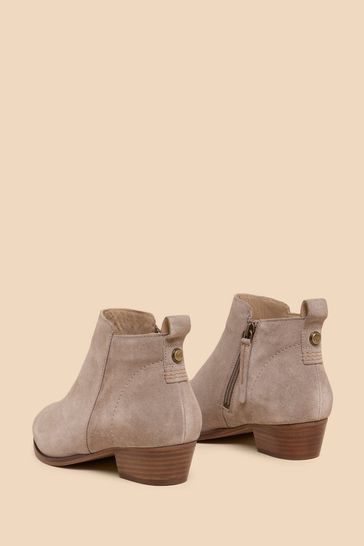 White Stuff Cream Willow Suede Ankle Boots