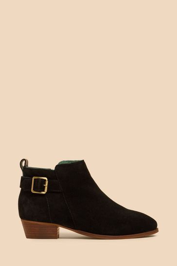 White suede booties best sale