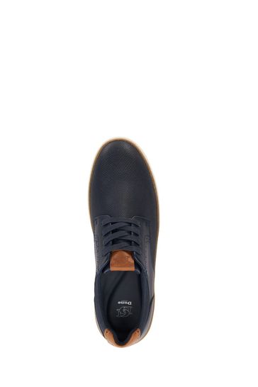 Dune London Blue Regular Fit Trustees Brogue Detail Trainers