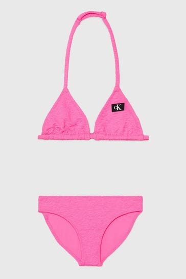 Calvin Klein Pink Triangle Bikini Set