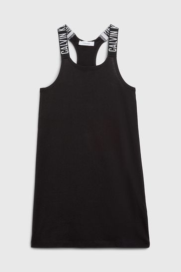 Calvin klein logo tank dress cheap