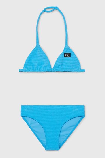 Blue calvin klein bikini discount