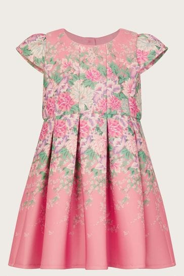 Monsoon Pink Baby Floral Printed Dress