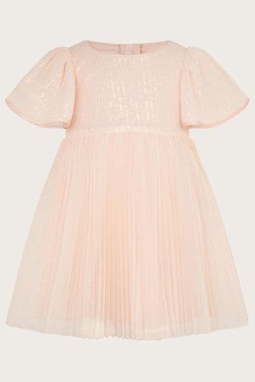 Monsoon Pink Baby Florence Sequin Dress