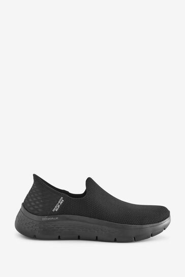 Skechers Black Slip In Go Walk Flex Sunset View Trainers