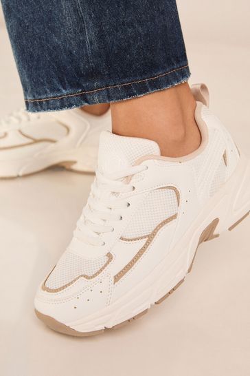 Mesh white trainers new arrivals