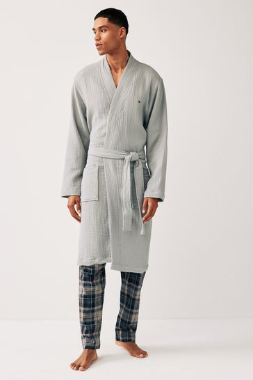 Tommy Hilfiger Grey Woven Robe