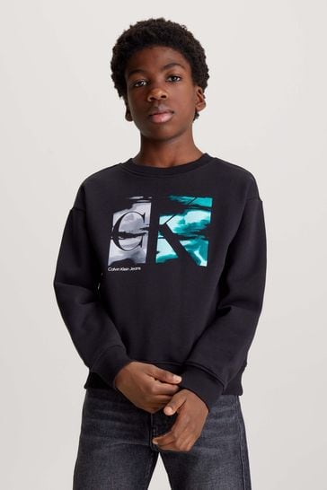Calvin Klein Black Graphic Sweatshirt