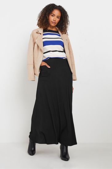 M Co Black Pocket Maxi Skirt