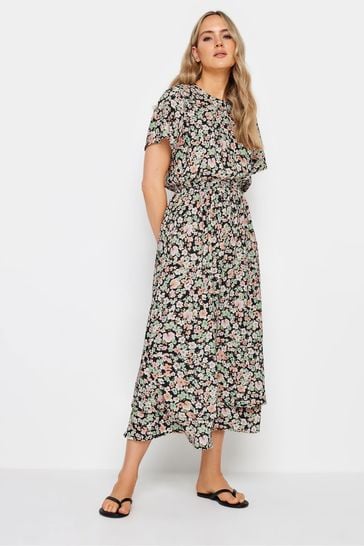 Long Tall Sally Green Woven T-Shirt Dress