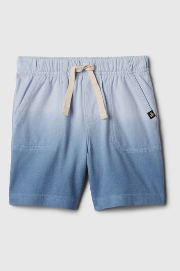 Gap Blue Fade Brannan Bear Pull On Shorts (Newborn-5yrs)