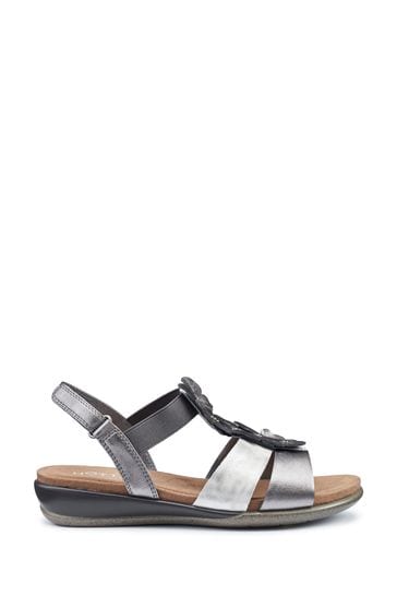 Hotter tourist sandals silver store