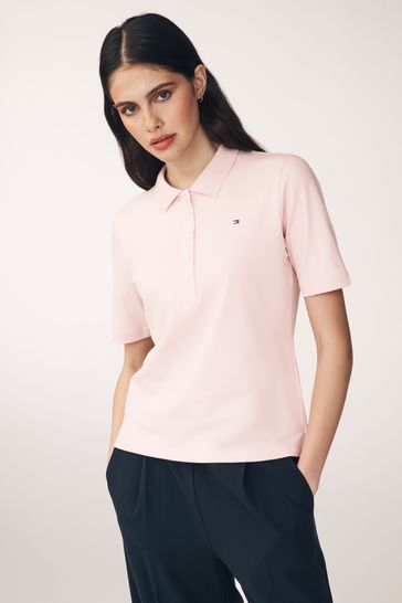 Tommy Hilfiger Pink 1985 Pique Polo Top