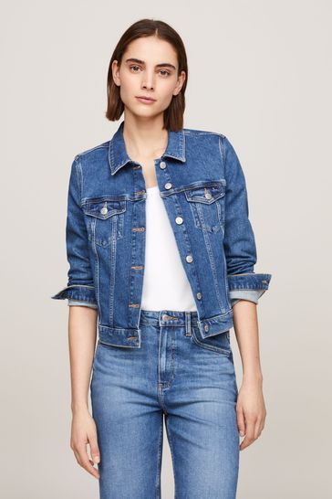 Tommy hilfiger blue jean jacket on sale