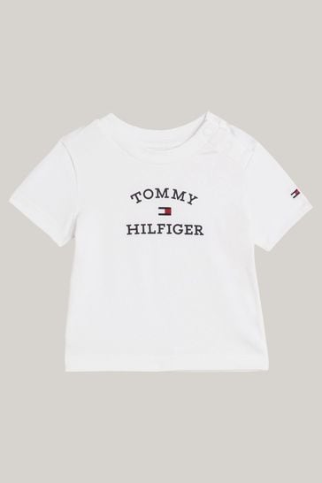 Buy Tommy Hilfiger Baby Logo White T Shirt from Next USA