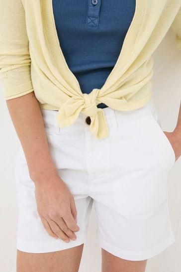 FatFace Yellow Tie Front Cardigan