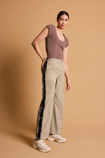 Buy Camel Nylon Popper Side Trackpants from Next Turkey
