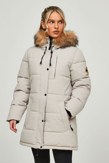 Fur parka jacket womens clearance
