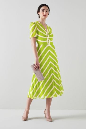 Green silk cheap dress uk