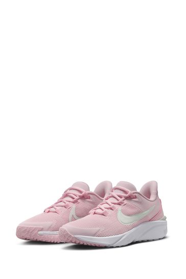Buy Nike Pale Pink Youth Star Runner 4 Trainers from Next Croatia