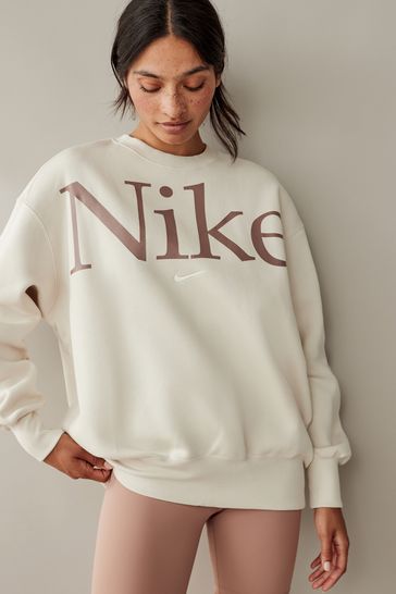 Buy Nike Oversized Varsity Crew Neck Sweatshirt from the Laura Ashley online shop