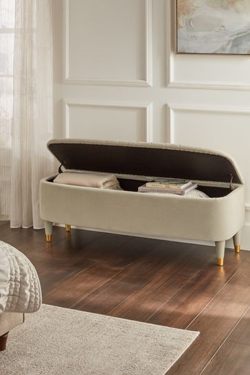 Ashley upholstered clearance storage bench
