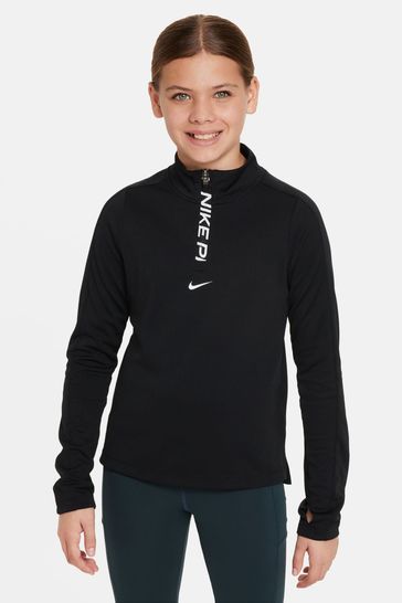 Nike Black Pro Dri-Fit Half Zip Top