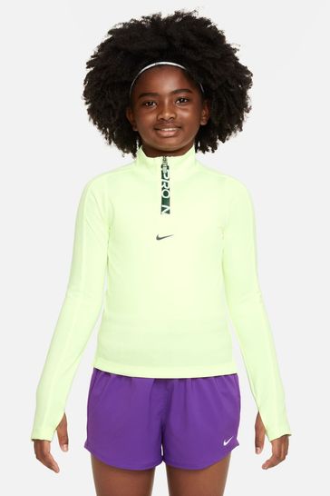 Nike Green Pro Dri-Fit Half Zip Top