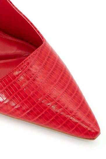 Dune red deals court shoes
