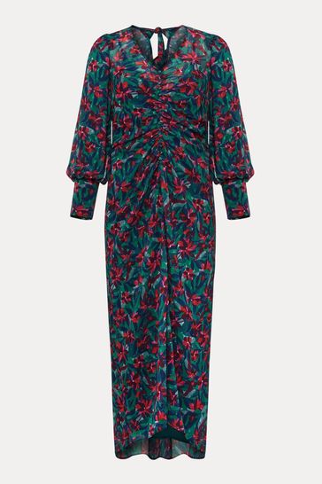 Phase Eight Jolene Floral Green Midi Dress