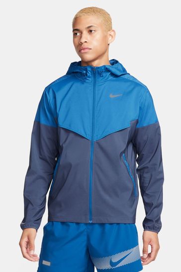 Nike Blue Windrunner Repel Running Jacket