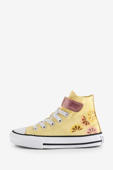 Buy Converse Yellow Chuck Taylor Easy On Lemon 1V Junior Trainers from Next Netherlands