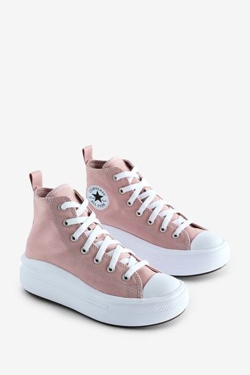 Buy Converse Pink White Chuck Taylor Junior Move Trainers from Next Croatia