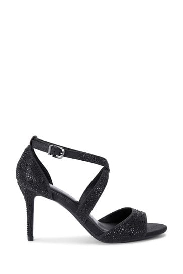 Carvela Kross Jewel Black Sandals