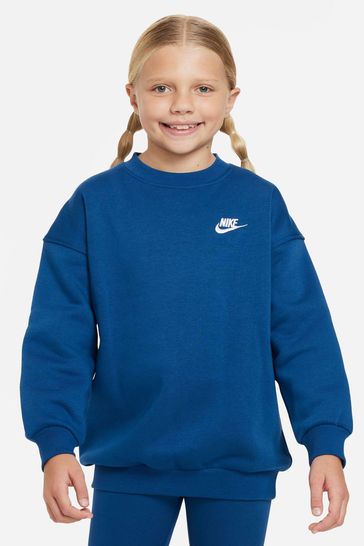Blue nike crewneck best sale sweatshirt