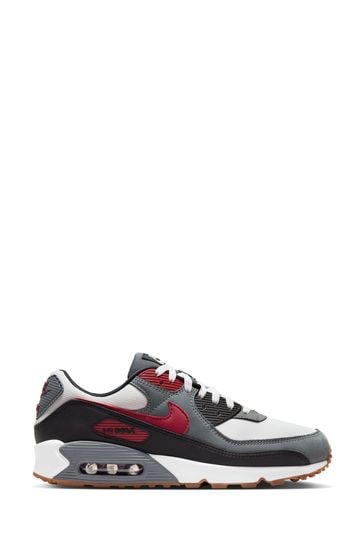 Nike Red/White Air Max 90 Trainers