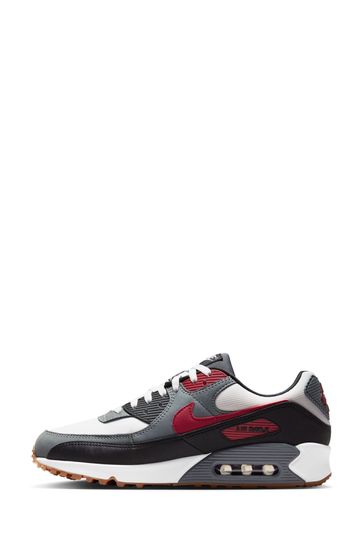 Nike trainers white and red discount