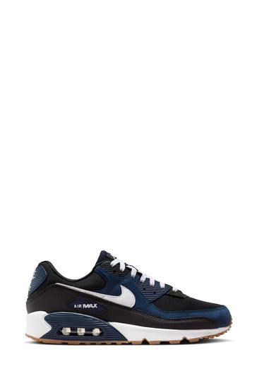 Buy Nike Navy Air Max 90 Trainers from Next Luxembourg