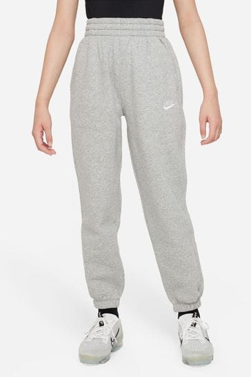 Pantalones de chándal grises extragrandes de forro polar Club de Nike