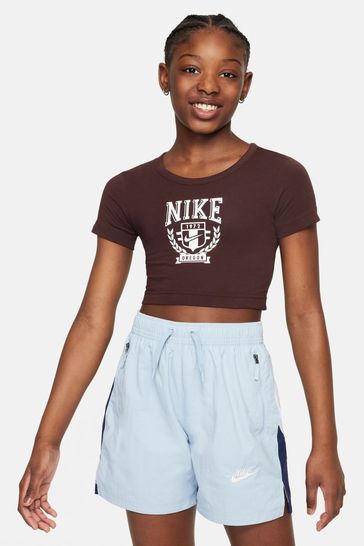 Nike Brown Trend Cropped T-Shirt