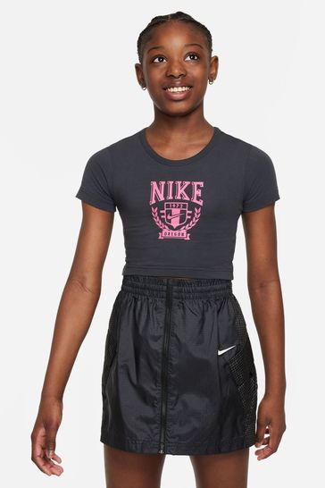 Nike Black Trend Cropped T-Shirt