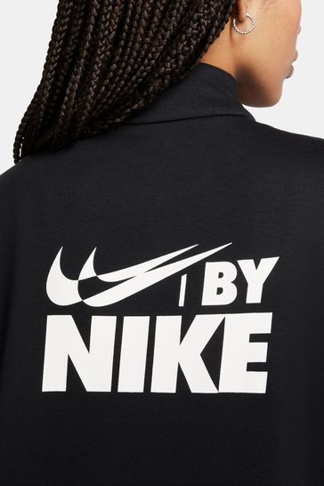 Buy Nike Black Quarter Zip Back Logo Sweatshirt from Next Luxembourg