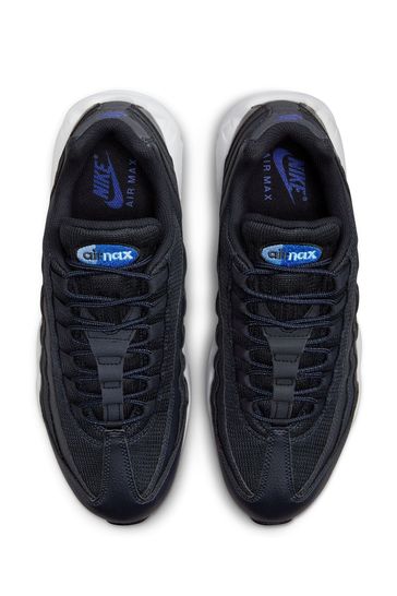 Blue and black nike air max 95 deals